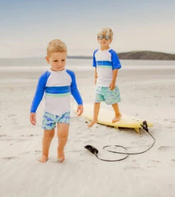 Boys' Minty Shark LS Baby Set (Baby, Toddler, Little Kid) -Swimline Store 7217018405032 mint 3a