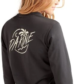 Dakine Women's Mission Crew Long Sleeve UPF 50 Surf Shirt -Swimline Store 7476060717224 black 6a