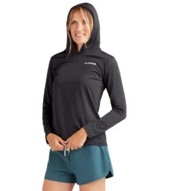 Dakine Women's Mission Hoodie Long Sleeve UPF 50 Surf Shirt -Swimline Store 7476060946600 black 4a