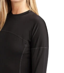 Dakine Women's HD Long Sleeve UPF 50 One Piece Swimsuit -Swimline Store 7476061503656 black 5a