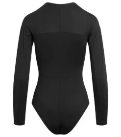Dakine Women's HD Long Sleeve UPF 50 One Piece Swimsuit -Swimline Store 7476061503656 black 9a