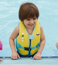 Arena Kids' Friends Swim Vest (Toddler, Little Kid) -Swimline Store 7626477863080 yellow 4a