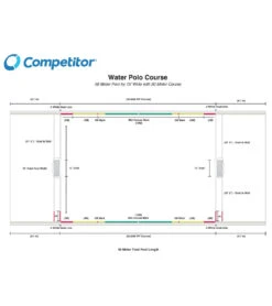 6" Gold Medal Water Polo Sideline 50M With 30M Playing Field