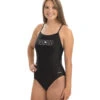 Lifeguard Women's Solid V-2 Back One Piece Swimsuit