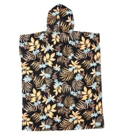 Rip Curl Women's Sun Dance Hooded Changing Poncho -Swimline Store 7787987665064 black 3a